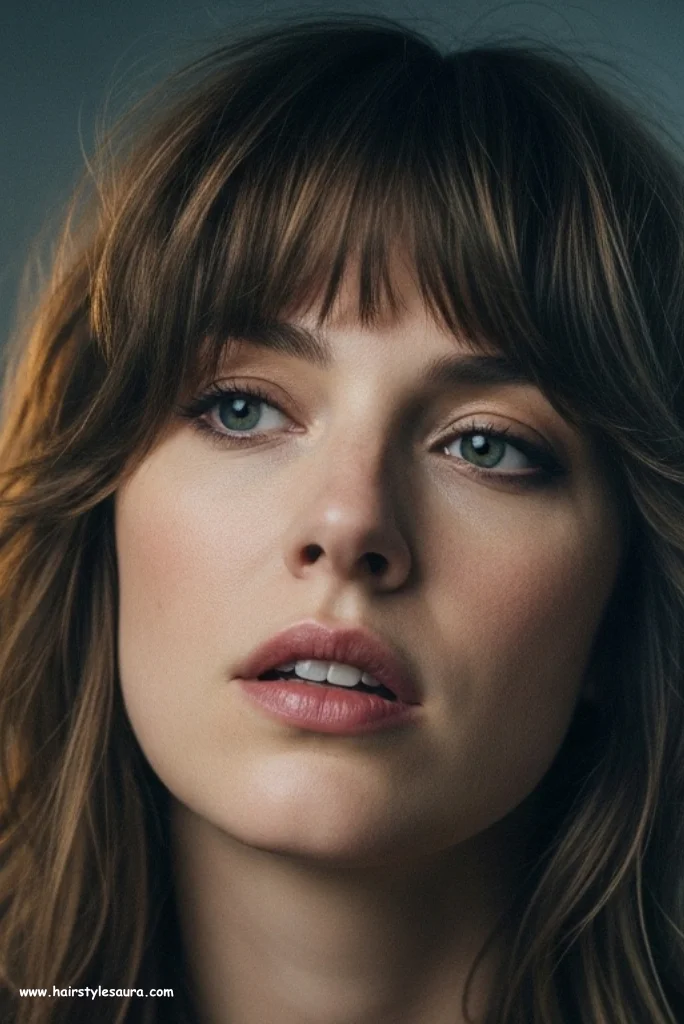 13 Gorgeous Layered Haircut for Fine Hair Ideas Women Love 7 Shaggy Layers with Bangs