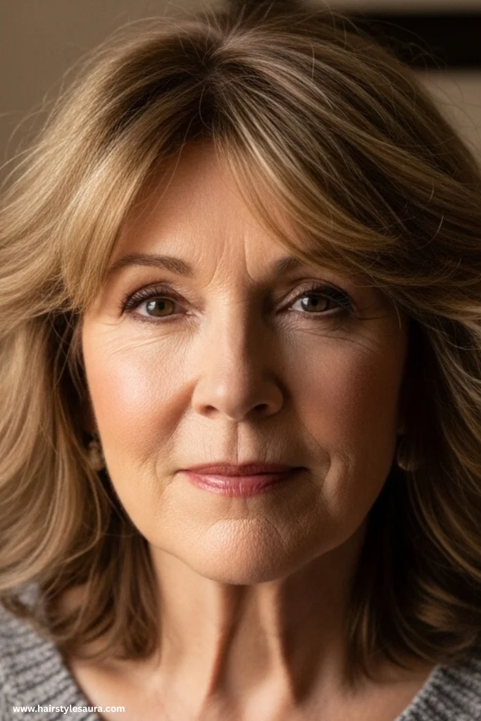 12 Hairstyles for Women Over 50 with Thin Hair 7 Soft Curls with Layers
