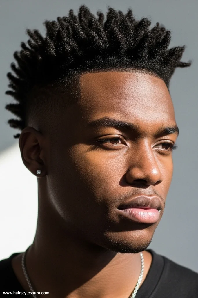 10 Short Short Hairstyles Black Men Can Rock with Confidence 7 Temple Fade with Tight Coils
