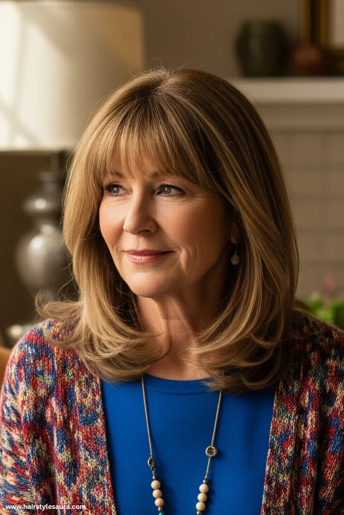 10 Flattering Hairstyles for Women Over 50 with Thick Hair 8 Angled Bob