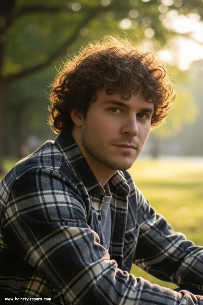 10 Stylish Ear Length Haircuts for Boys Ideas That Totally Rock 8 Curly Shag