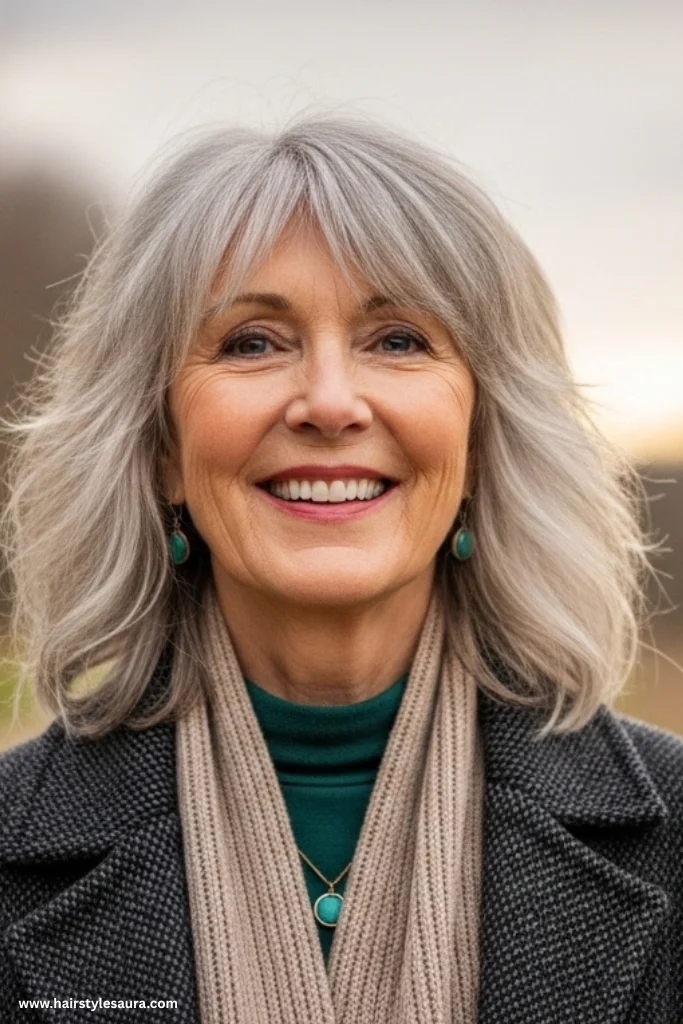 12 Low Maintenance Hairstyles for Women Over 50 That Redefine Timeless Beauty 8 Feathered Shag