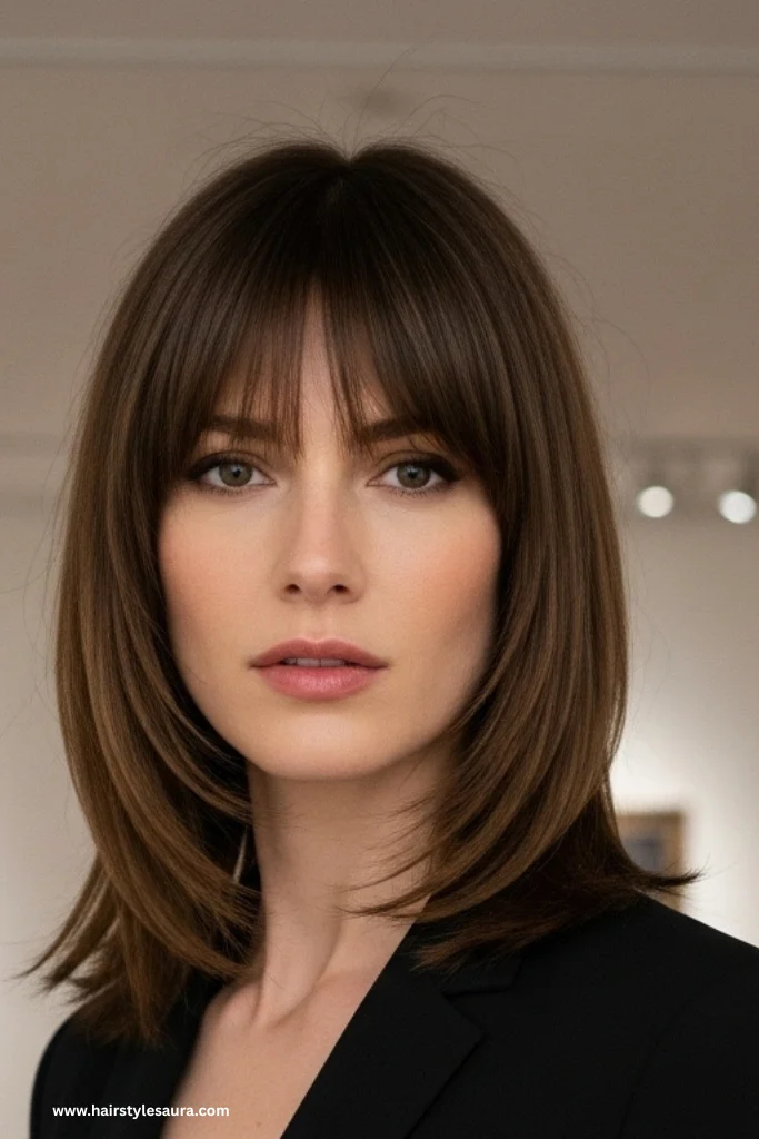14 Elegant Old Money Bob Haircut with Bangs Styles Every Woman Should Try 8 Inverted-Bob-with-Long