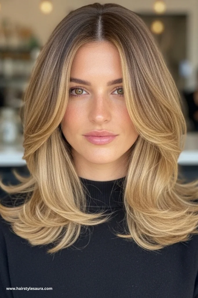 13 Soft Layered Haircut Ideas That Will Give You Effortless Beauty 8 Layered Lob with a Soft Finish