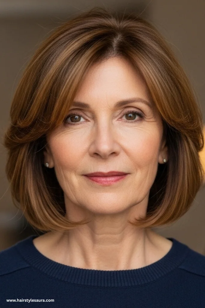 12 Youthful Shag Cuts for Older Women Ideas That Radiate Confidence 8 Layered Shag with Soft Highlights