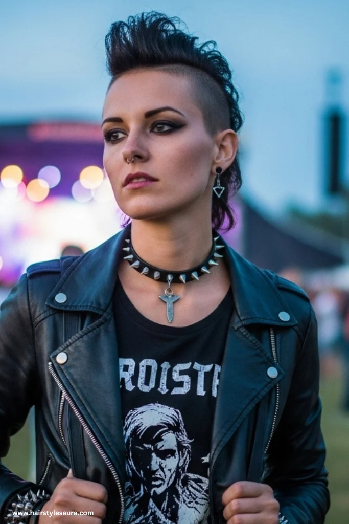 12 Bold & Beautiful 80s Short Hairstyles Women Are Bringing Back 8 Mohawk Fade