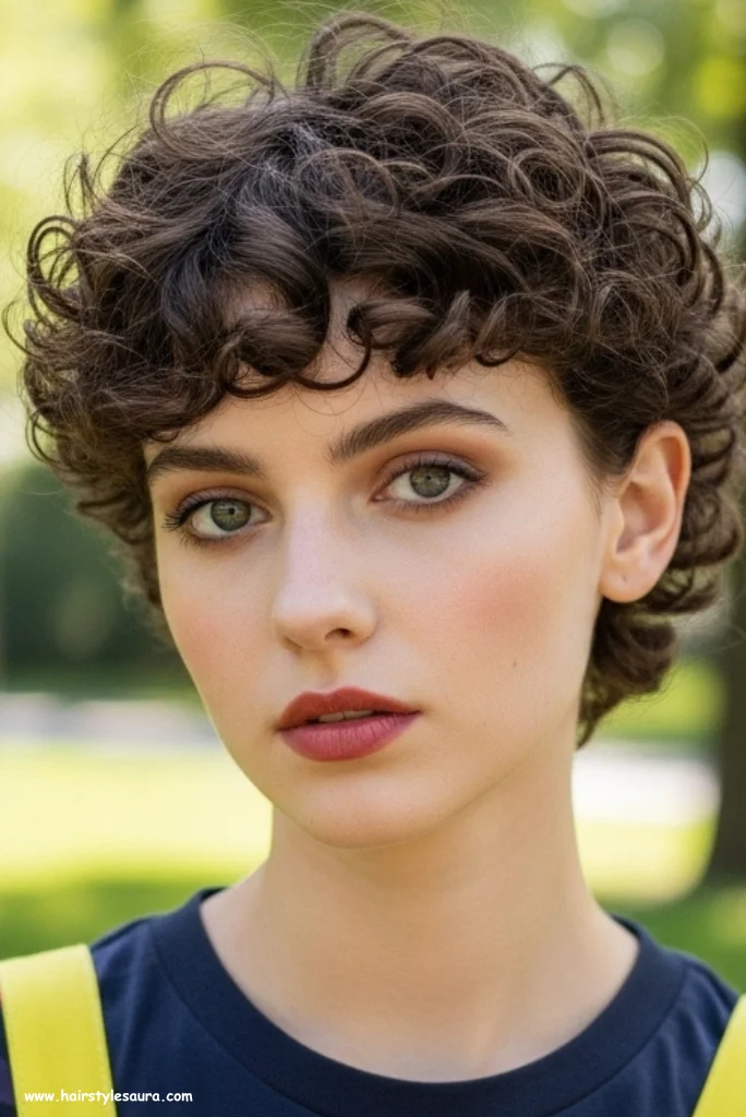10 Gorgeous Layered Haircut for Curly Hair Ideas Every Woman Should Try 8 Short Curly Layers with Tapered Sides