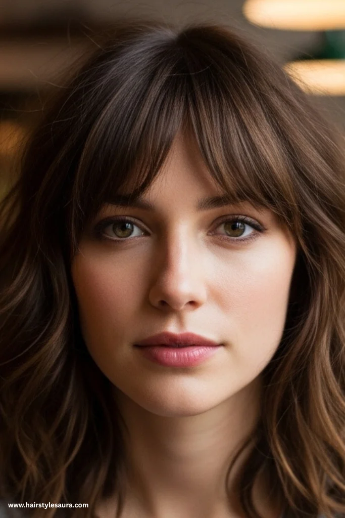13 Stunning Shag Cuts for Fine Hair Ideas That Add Instant Volume 8 Wavy Shag with Center Part