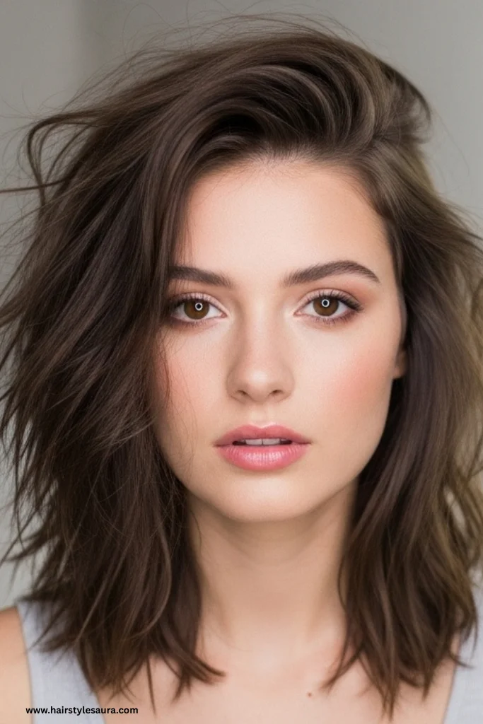 12 Stylish Shag Cuts for Straight Hair Ideas Every Woman Should Try 8 Wispy Shag with Textured Ends