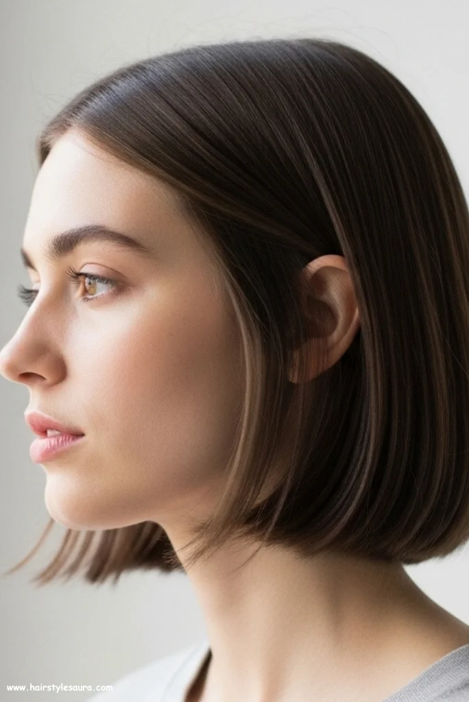 12 Stunning Mid Length Layered Haircuts Ideas for a Fresh New Look 9 Blunt Ends with Subtle Layers