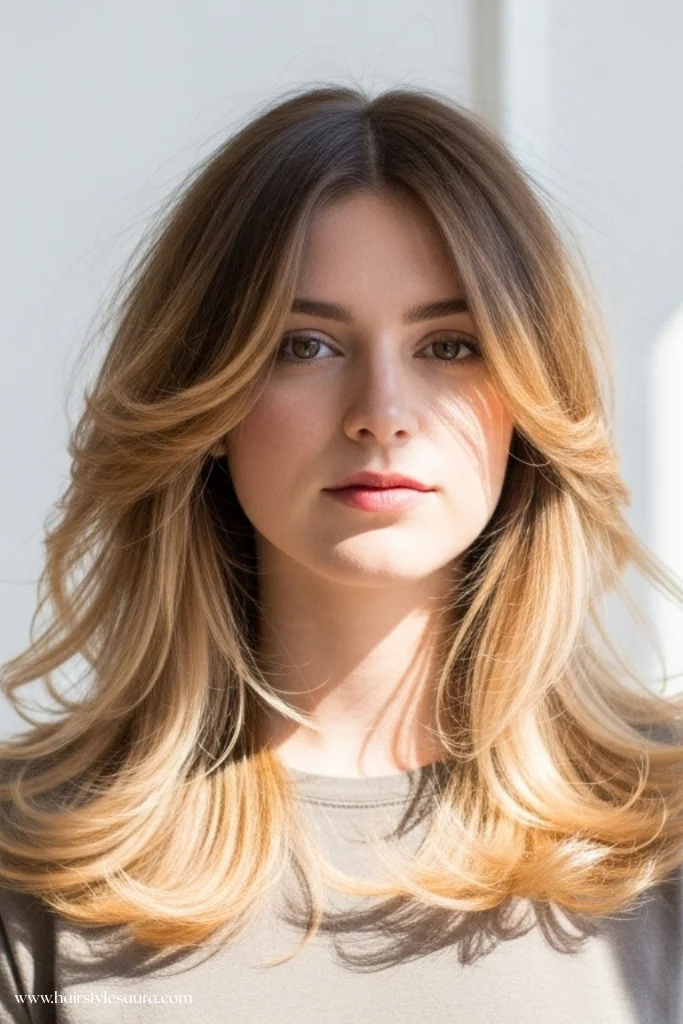 11 Gorgeous Butterfly Octopus Cut Ideas Women Are Loving Right Now 9 Butterfly Octopus with Balayage