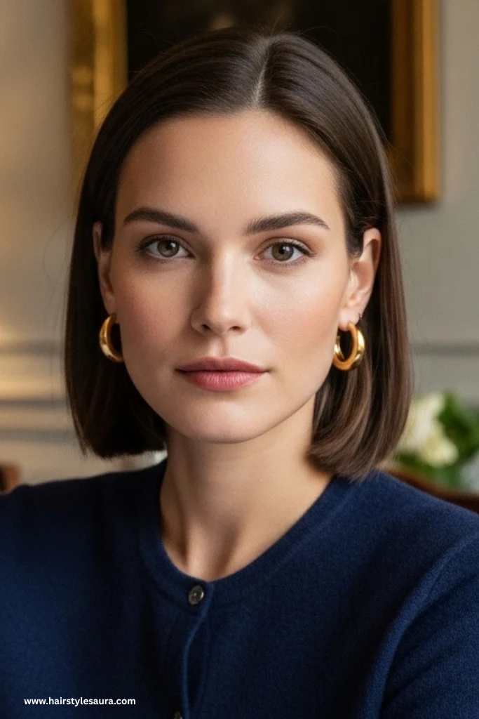 13 Elegant Old Money Bob Haircut Ideas Women Are Falling in Love With 9 Tucked-Behind-the-Ears Bob