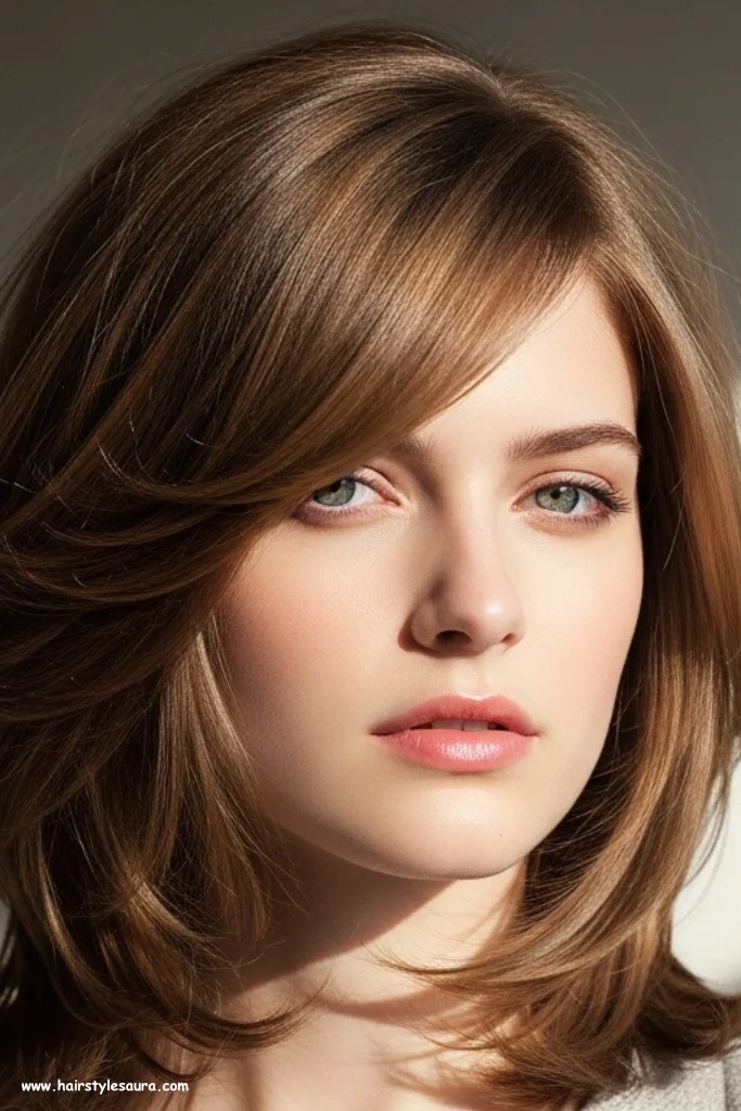 12 Stunning layered Haircuts Ideas for Straight Hairs 9 layered Cut with Side-Swept Layers