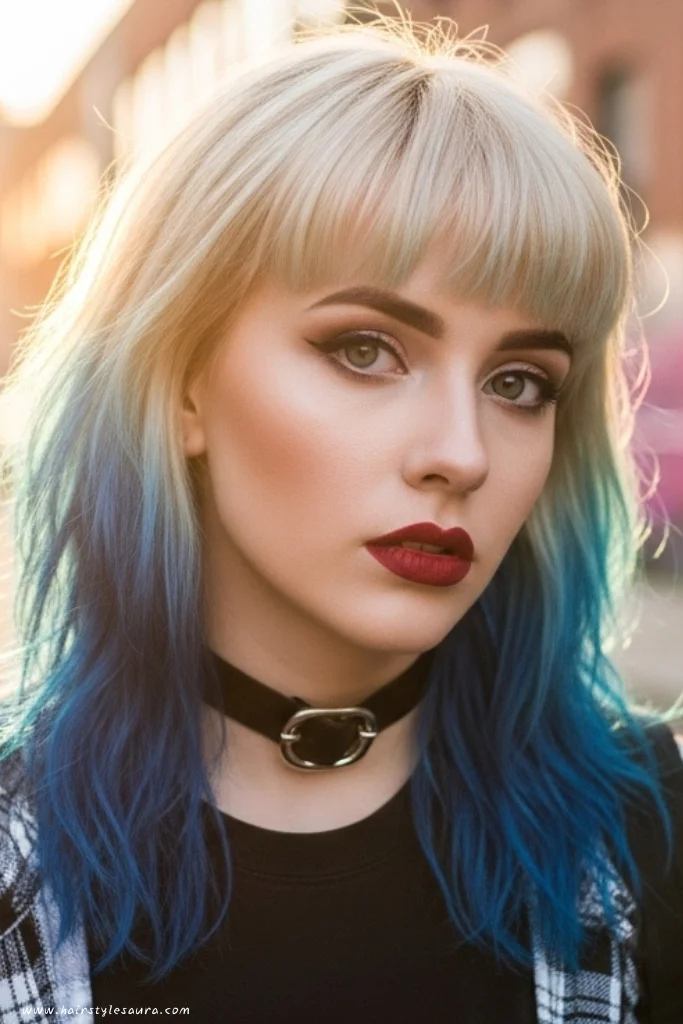 12 Bold Mullet Octopus Cut Ideas Women Are Loving Right Now 10 Color-Dipped Mullet Octopus Cut