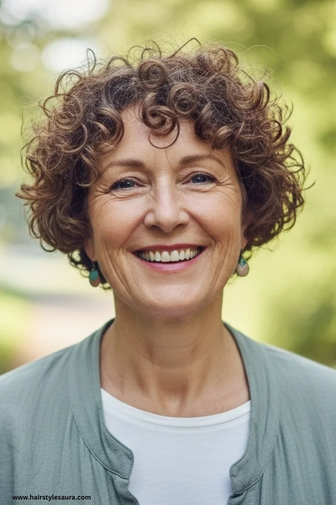 10 Stunning Hairstyles for Women Over 50 with Fine Hair 10 Curly Crop