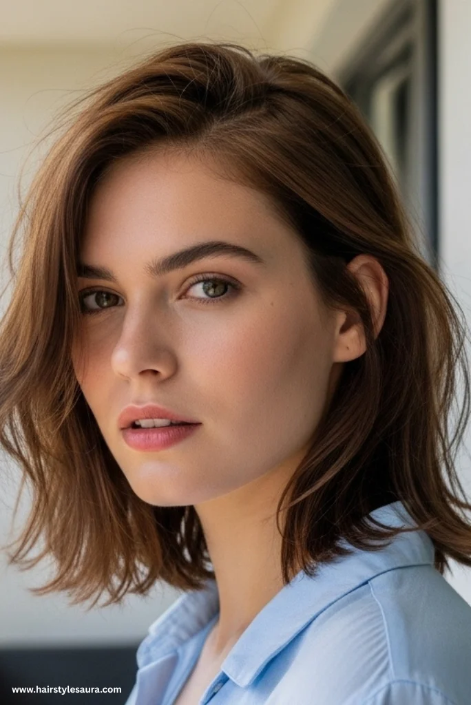 13 Unique Ear Length Haircuts Ideas for Modern Women 10 Layered Ear-Length Cut