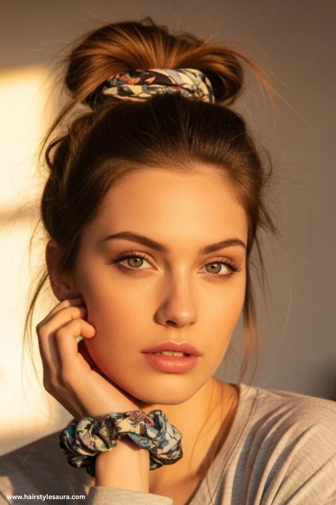 13 Timeless 90s Curly Hairstyles Ideas That Are Making a Major Comeback 10 Messy Curly Bun