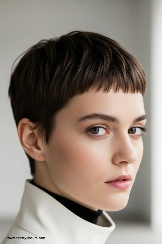 12 Timeless 90s Hairstyles for Women That Are Making a Major Comeback 10 Pixie Cut with Micro Bangs