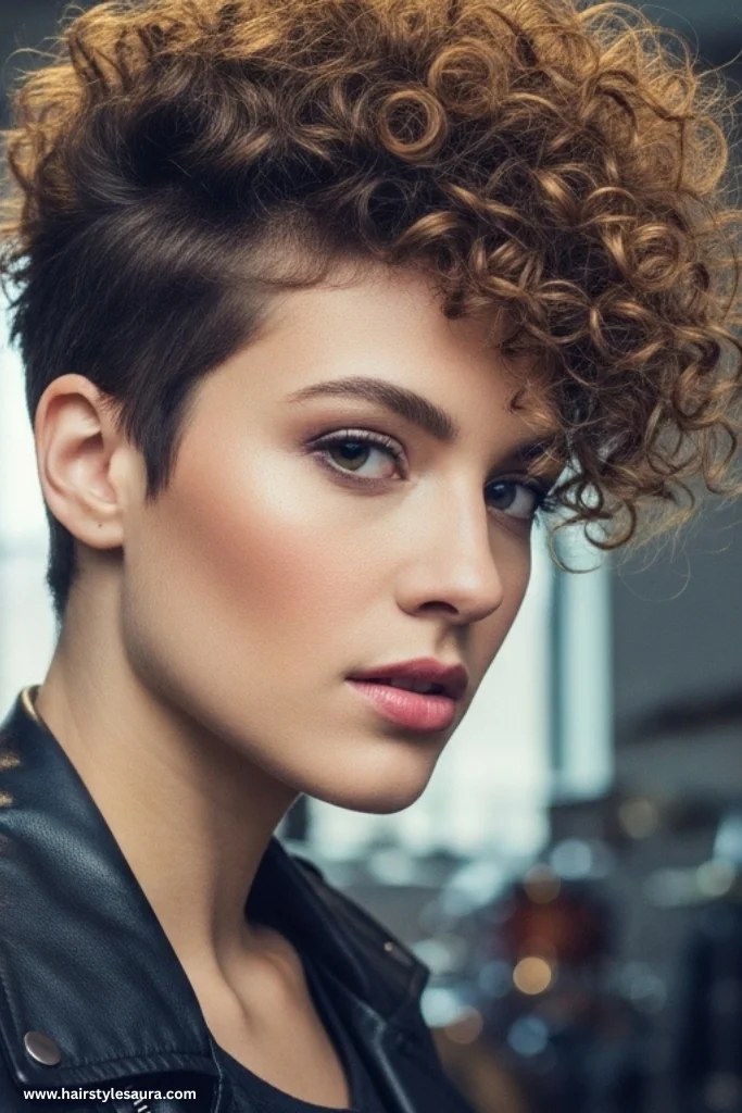 13 Stunning Curly Pixie Cuts 3C Ideas That Will Inspire Your Next Look 10 Pixie with Curly Faux Hawk