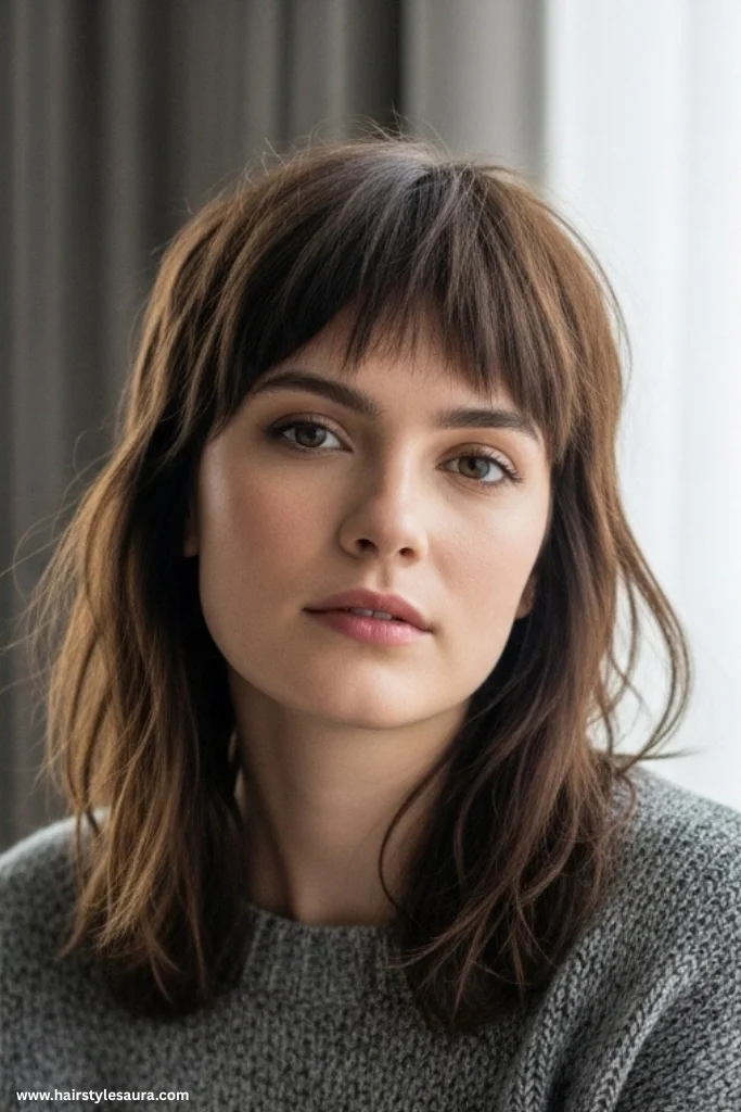 12 Bold Mullet Wolf Cut Ideas Women Are Loving Right Now 10 Soft Wolf Mullet with Wispy Ends