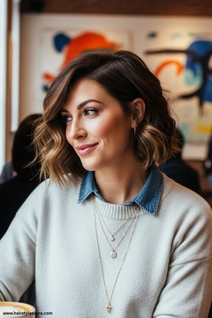10 Stunning Oval Face Hairstyles for Women Ideas That You’ll Love 10 Wavy Bob with Deep Side Part