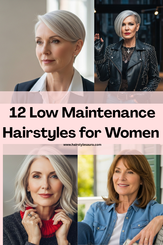 low maintenance hairstyles for women over 50