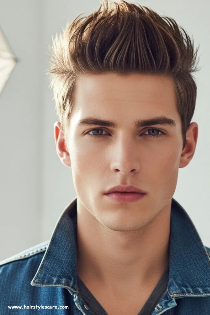 12 Cute Hairstyle Ideas for Men That Are Stylish and Easy to Rock 4 Brushed-Up Spikes