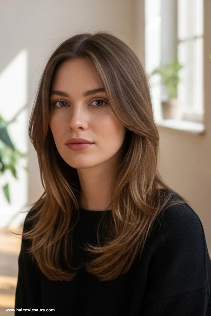 10 Flattering Layered Haircuts Ideas for Straight Hair for All Lengths 2 Classic Long Layers for Sleek Hair