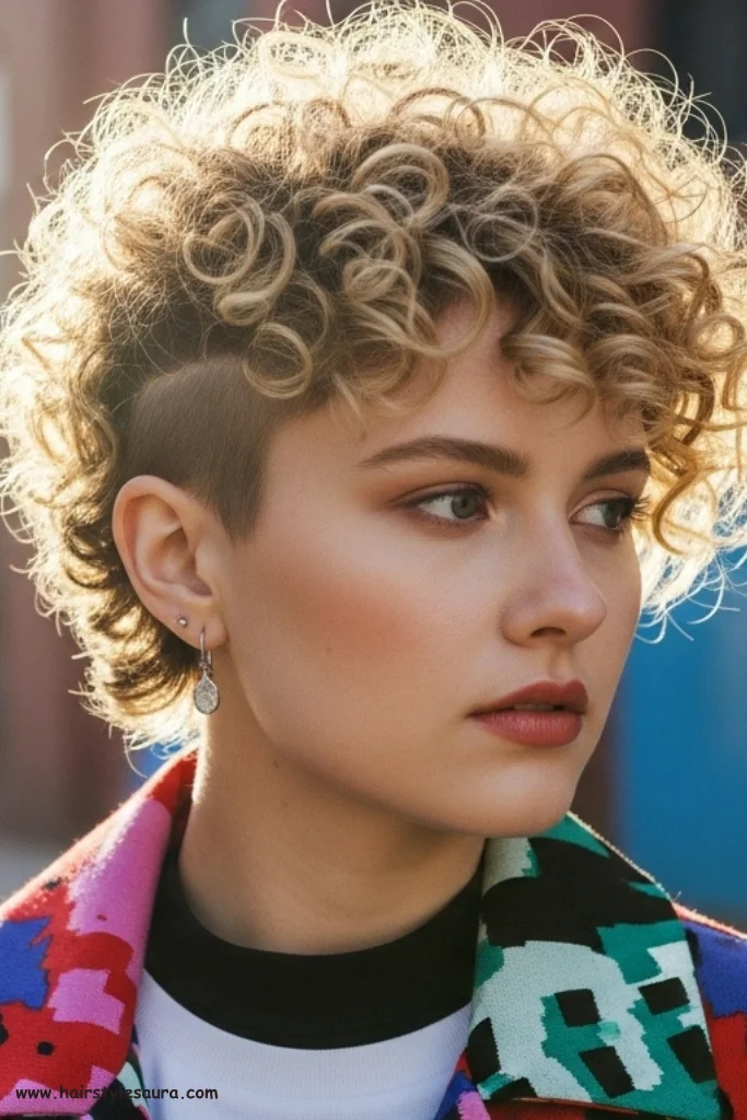 11 Beautiful Blonde Curly Pixie Cuts That Shine with Style 10 Curly Blonde Pixie with Undercut