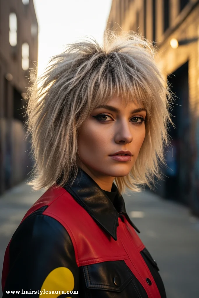 12 Fluffy Wolf Cut Ideas for Women Who Love Volume and Edge 9 Fluffy Wolf Cut with Choppy Ends