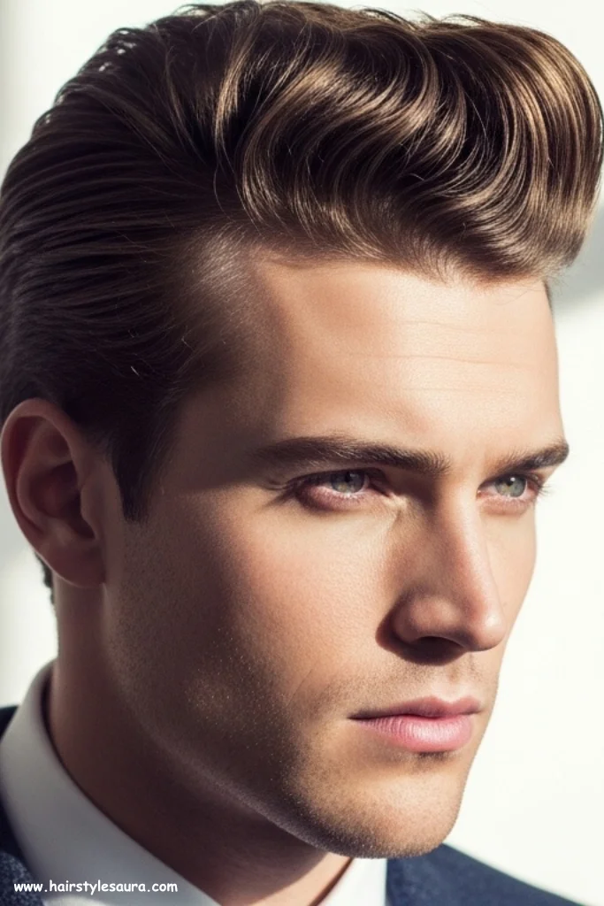 12 Trendy Gentleman’s Cut Hairstyle Styles for 2025 6 Gentleman’s Pompadour