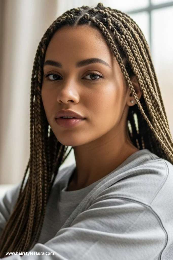 10 Stunning Black Braided Hairstyles Every Woman Should Try 7 Knotless Braids