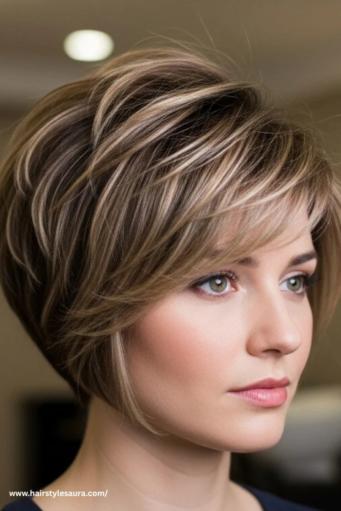 13 Timeless Hairstyles for Short Hair for Mature Ladies 8 Layered Pixie with Highlights