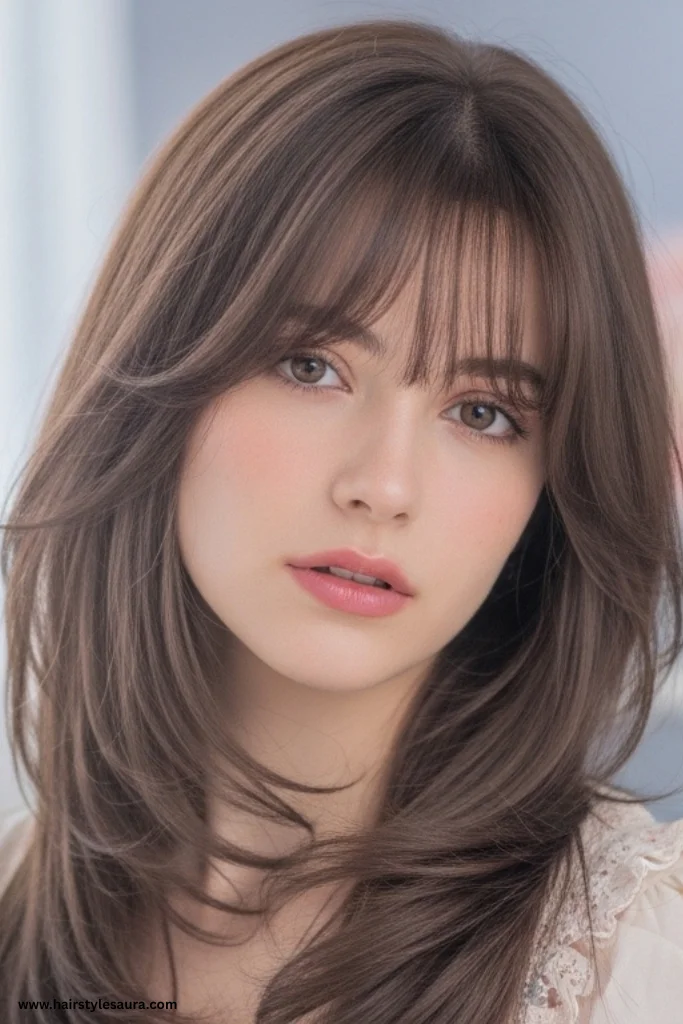11 Beautiful Layered Haircuts Ideas for Long Hair That Add Life & Style 11 Long Layers with Wispy Bangs