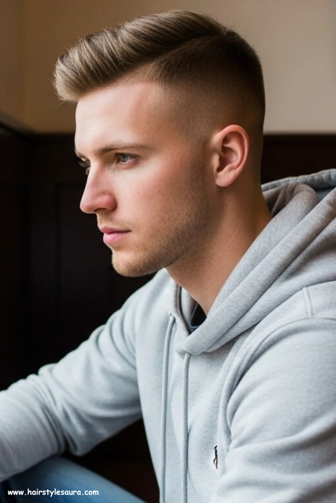 12 Trendy Gentleman’s Cut Hairstyle Styles for 2025 8 Low Fade with Brushed Top