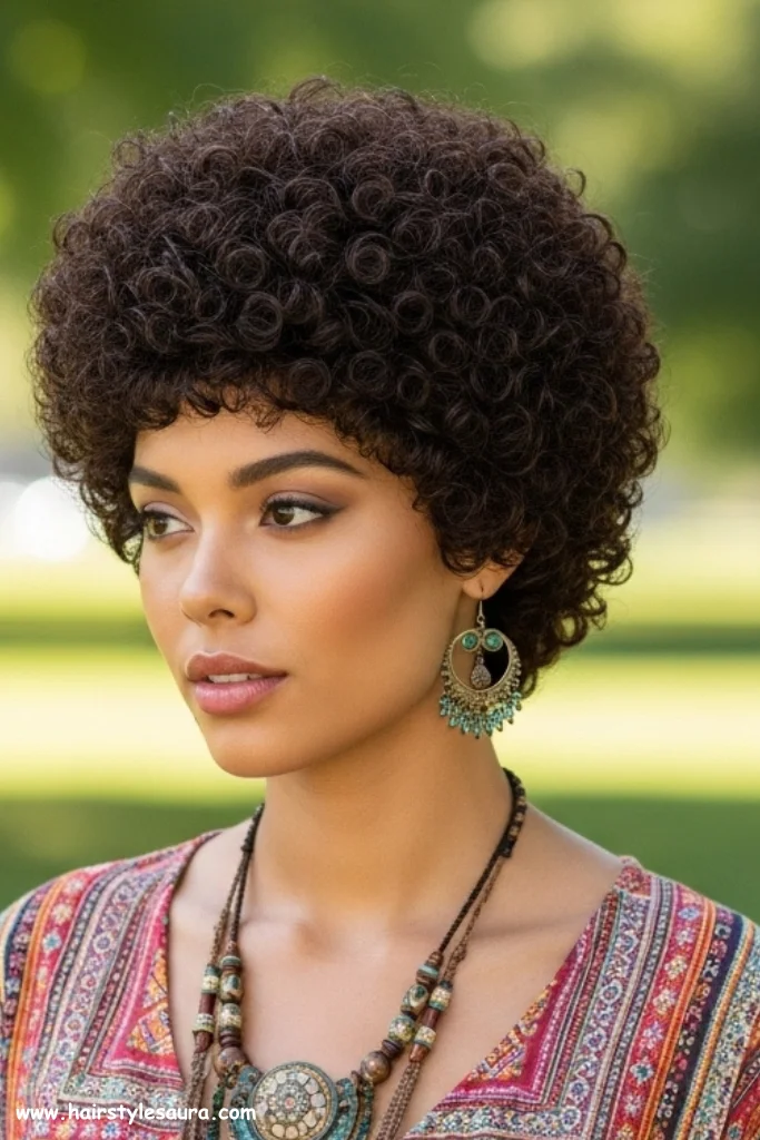 12 Stunning Curly Pixie Cuts Wig Styles Every Woman Will Love 9 Short Afro-Inspired Curly Pixie
