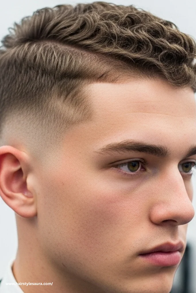 13 Cute Hairstyles for Short and Curly Hair for Men Who Want to Stand Out 10 Short Curls with Hard Part