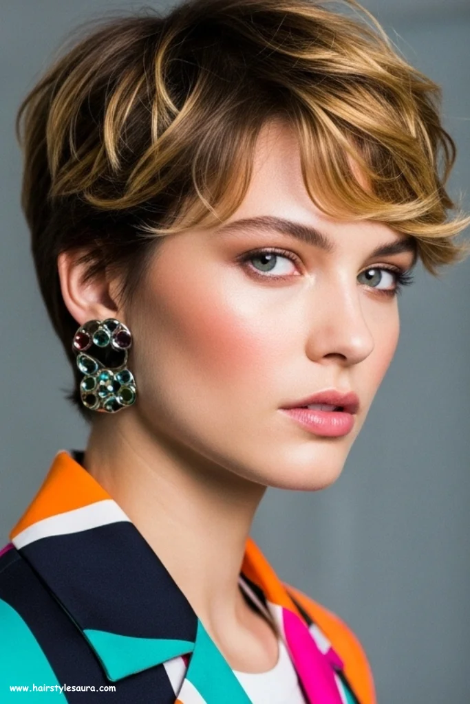 10 Flattering curly pixie cuts chubby face That Look Stunning 11 Short Pixie with Highlighted Curls