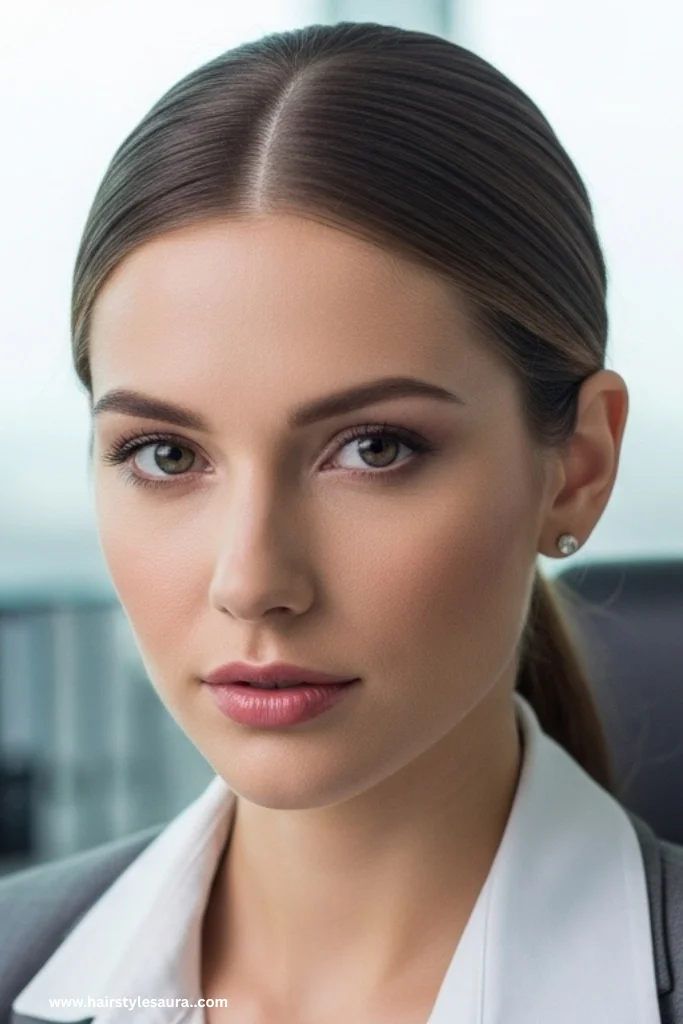 12 Easy Cute Hairstyles Every Woman Can Try in Minutes 8 Sleek Low Ponytail