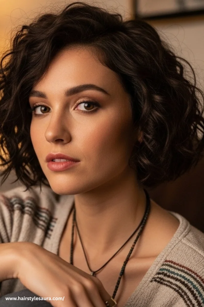 13 Timeless Hairstyles for Short Hair for Mature Ladies 4 Soft Curly Bob