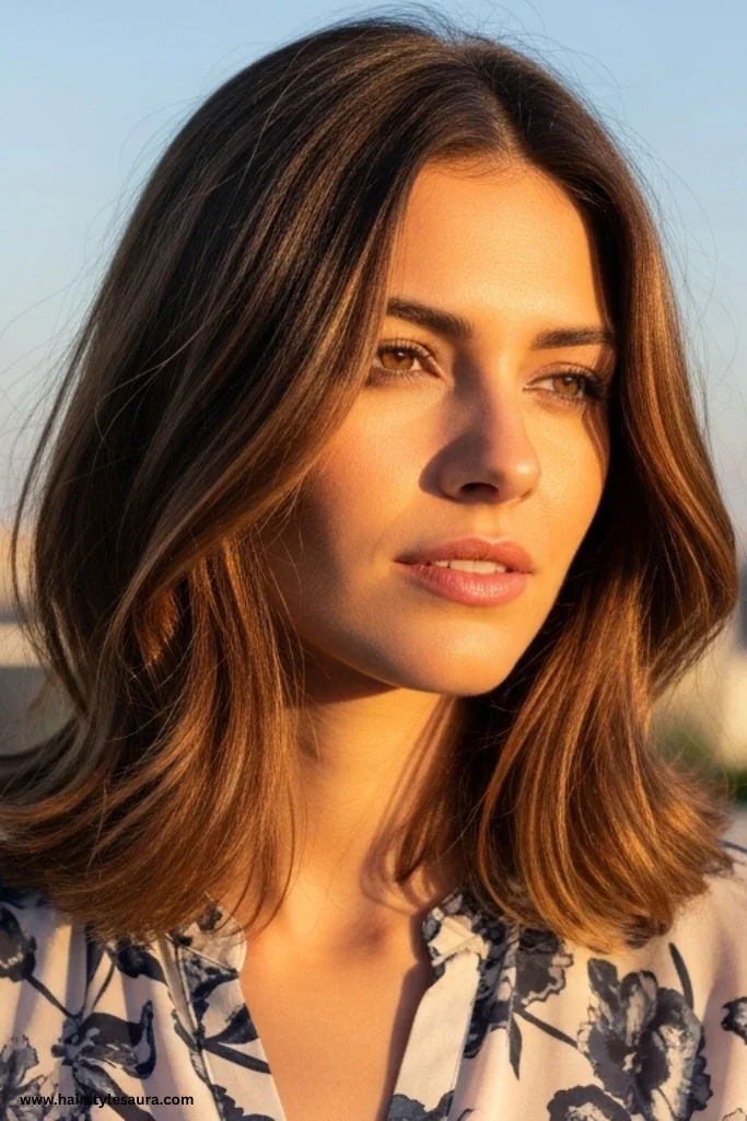 12 Gorgeous layered haircuts ideas for medium hair That Add Volume & Style 6 Textured Lob with Layers