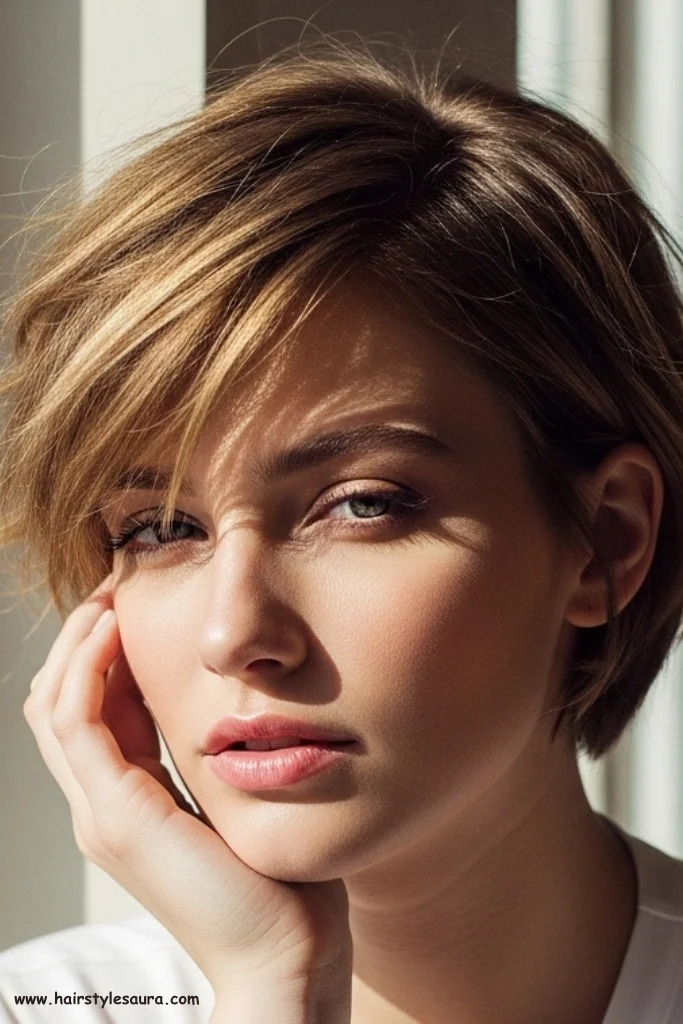 11 Beautiful Blonde Curly Pixie Cuts That Shine with Style 5 Tousled Honey Blonde Pixie