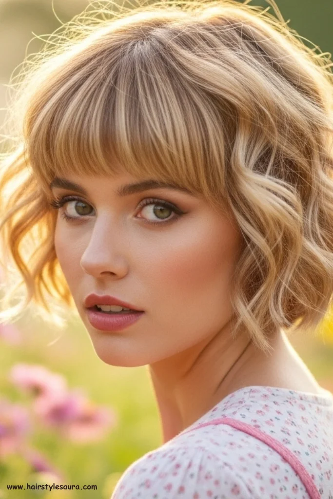 11 Beautiful Blonde Curly Pixie Cuts That Shine with Style 11 Warm Blonde Pixie with Curly Fringe