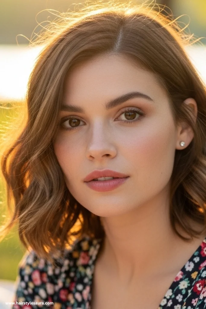 10 Best Layered Haircuts Ideas for Shoulder Length Hair 7 Wavy Layered Bob