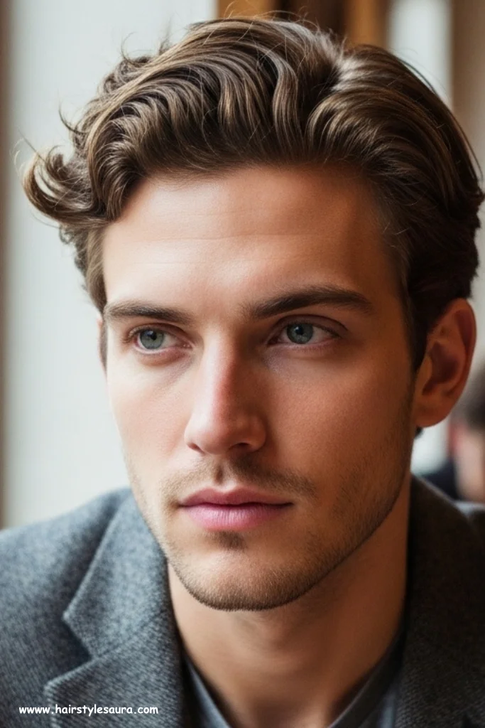 12 Cute Hairstyle Ideas for Men That Are Stylish and Easy to Rock 7 Wavy Side Part
