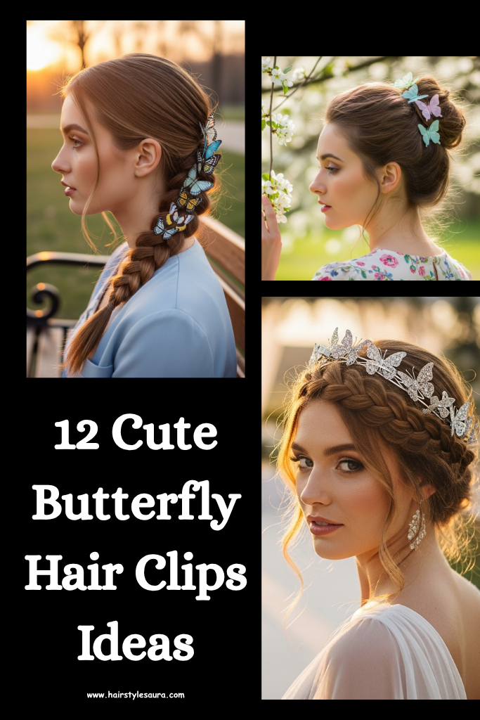 butterfly hair clips ideas
