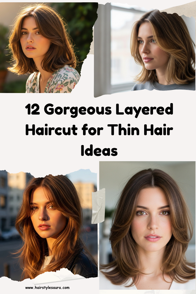 layered haircut for thin hair ideas