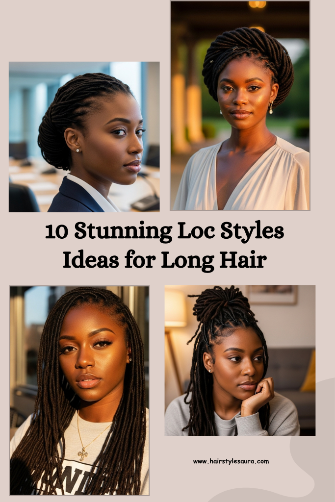 loc styles ideas for long hair