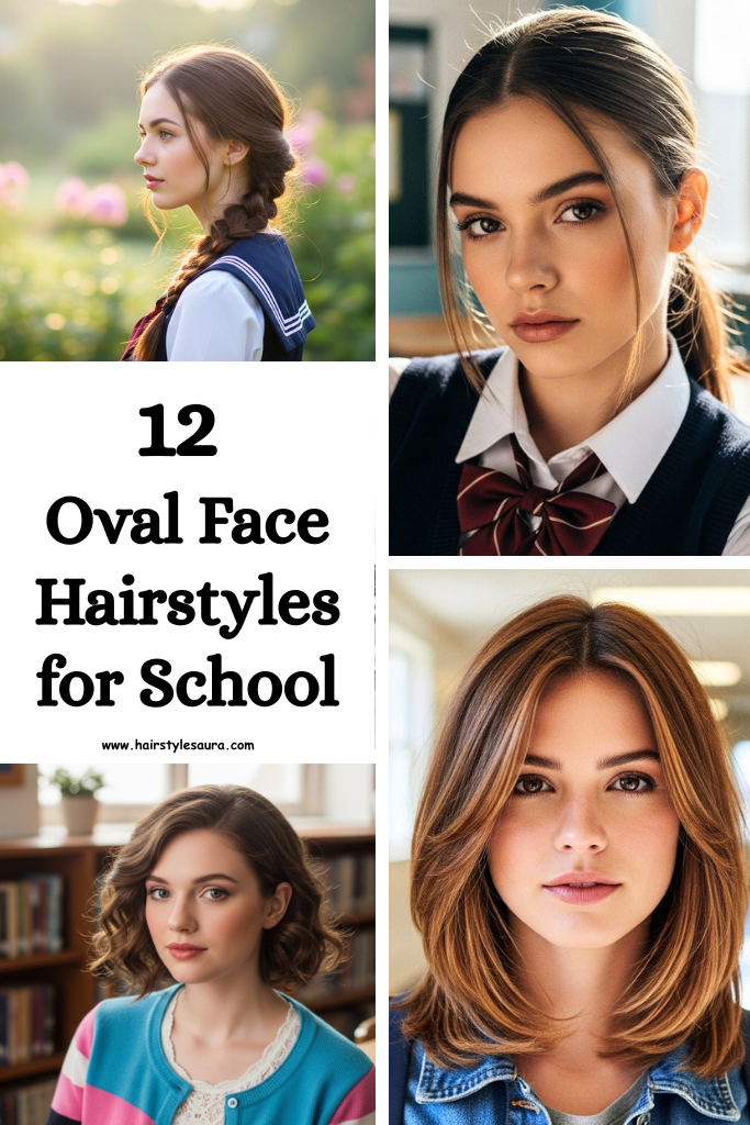 12 Stylish Oval Face Hairstyles for School Ideas That Are Trendy 16 oval face hairstyles for school ideas