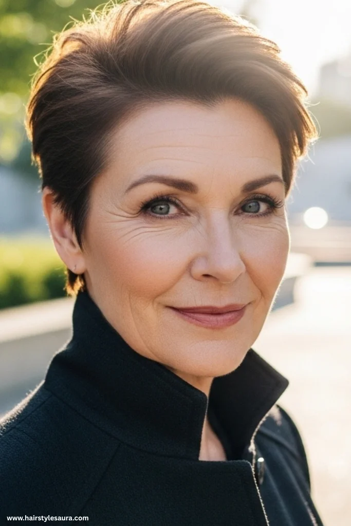 13 Elegant Short Hairstyles Women Over 60 Are Loving Right Now 11 Boyish Crop